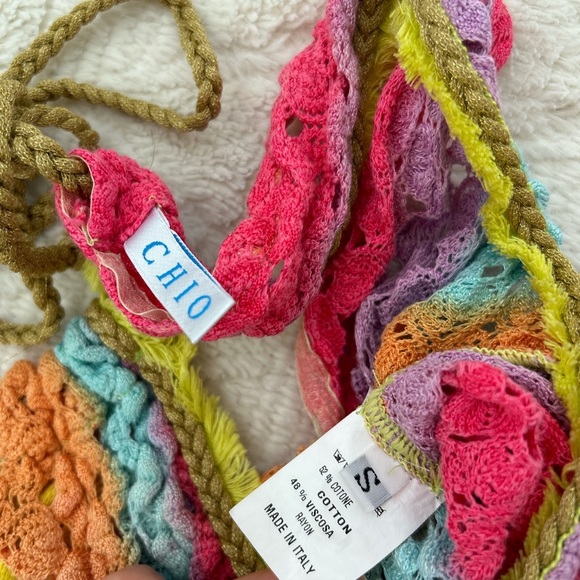 Chio rainbow knit crochet jumpsuit - Picture 4 of 4